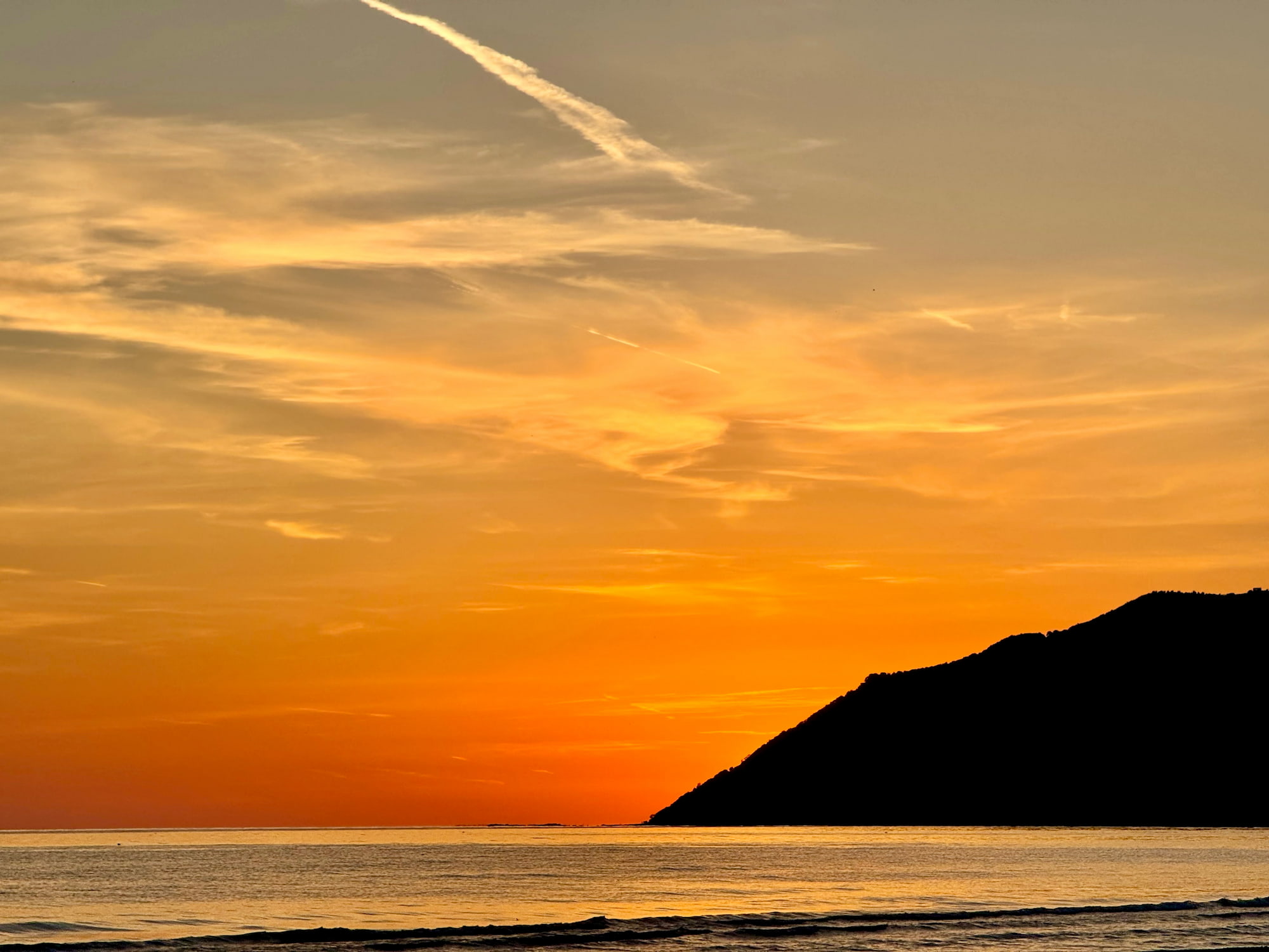 Sunset over the bay